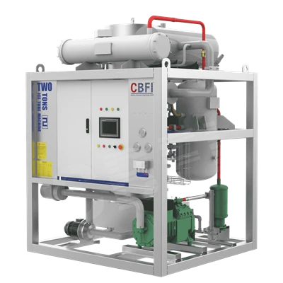 CBFI 2 ton tube ismaskine stor kapacitet